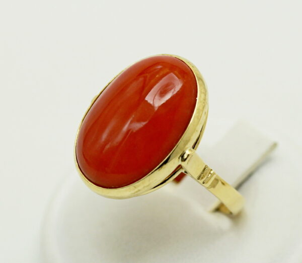 Coral ring - gold 750 ‰ - Image 3