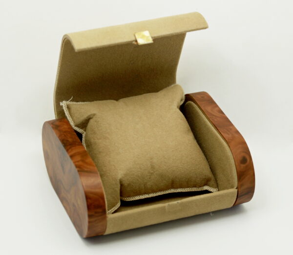 Zenith Vintage Wood and Beige Cloth Box with Counter Box - Image 4