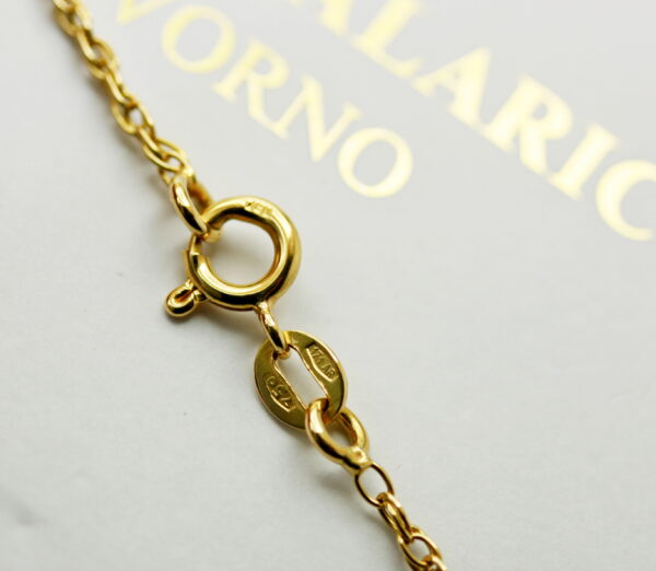 Crescent chain 750‰ gold and diamonds - Image 3