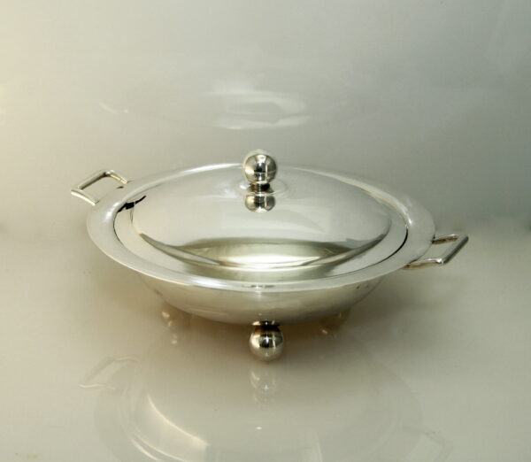 Vintage 1920's tureen for legumes - silver 800‰