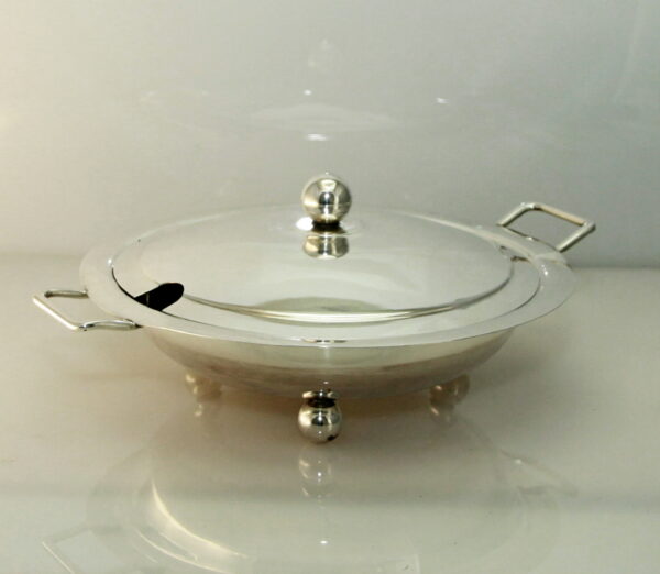 Vintage 1920's tureen for legumes - silver 800‰ - Image 2