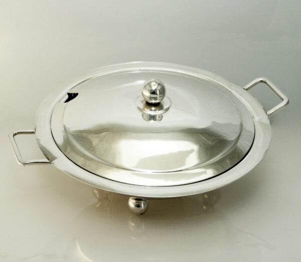 Vintage 1920's tureen for legumes - silver 800‰