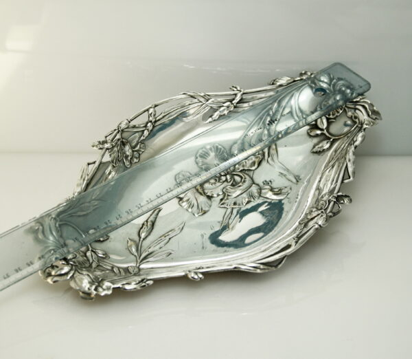 Vintange LIBERTY tray - alloy metal silvered - Image 4